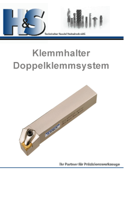 Aussdrehhalter mit Doppelklemmsystem