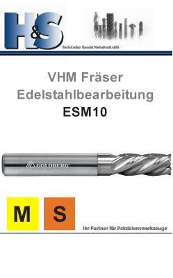 VHM Fräser Edelstahlbearbeitung
