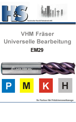 VHM Fräser universelle Bearbeitung