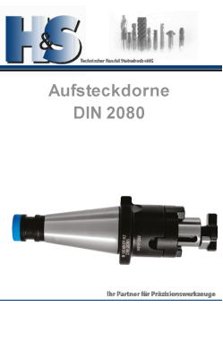 DIN 2080 Steilkegelaufnahmen Aufsteckdorne