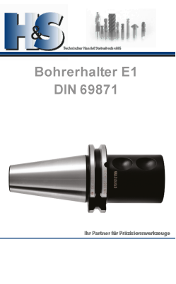 DIN 69871 Steilkegelaufnahmen Bohrerhalter