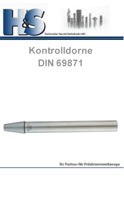 DIN 69871 Steilkegelaufnahmen Kontrolldorne