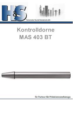 MAS 403 BT Steilkegelaufnahmen Kontrolldorne