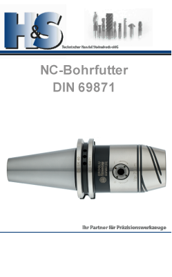 DIN 69871 Steilkegelaufnahmen NC-Bohrfutter