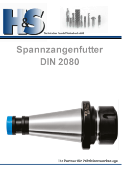 DIN 2080 Steilkegelaufnahmen Spannzangenfutter