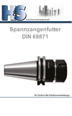 DIN 69871 Steilkegelaufnahmen Spannzangenfutter